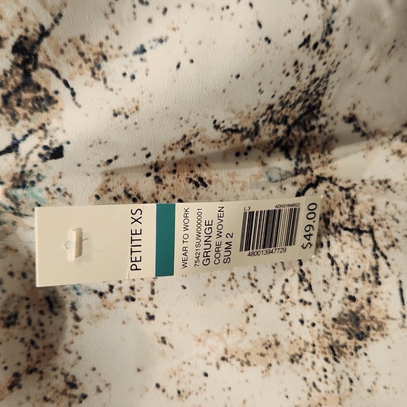 NWT The Limited Grunge Core Woven Women's sz PXS v-neck Tank - Picture 7 of 7